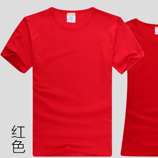 紅色圓領(lǐng)短袖T恤